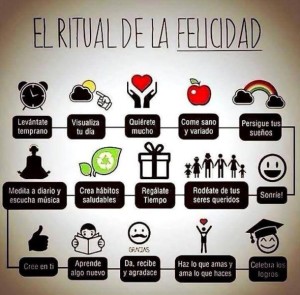 como ser feliz, el ritual de la felicidad