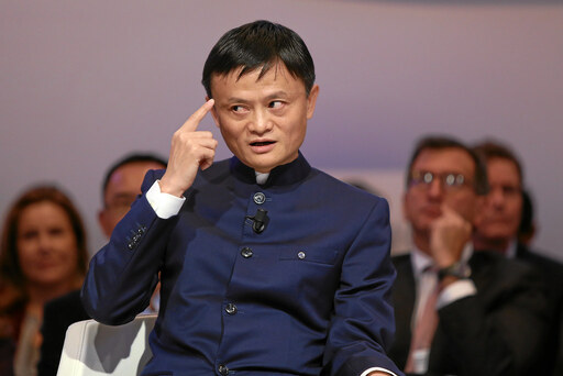 Jack Ma gesto de pensar