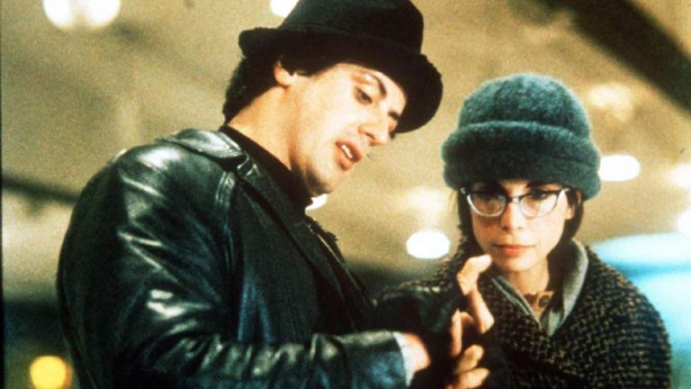 Talia Shire y Sylvester Stallone en Rocky